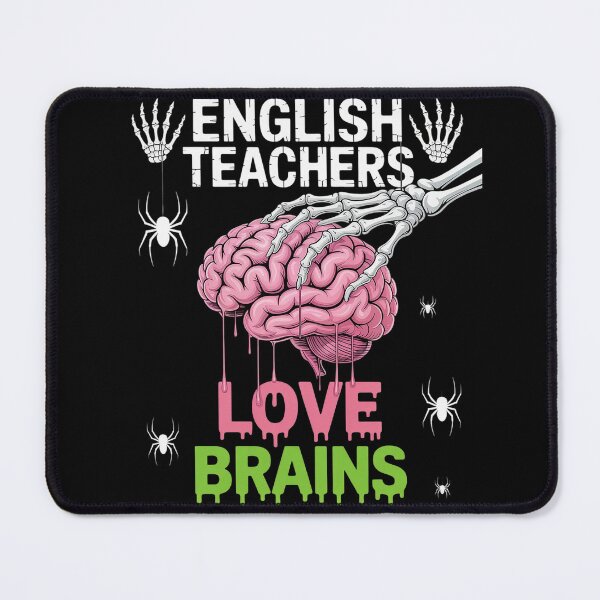 Item preview, English Teachers love brains skeleton Halloween designed and sold by Hlz-0118.