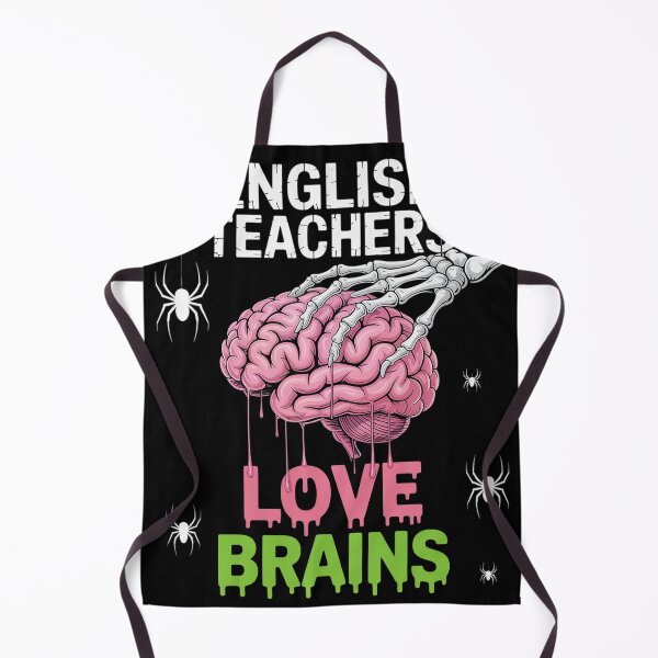 Item preview, English Teachers love brains skeleton Halloween designed and sold by Hlz-0118.