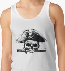Pirates Adventure Mallorca Merchandise Skull White Tank Top