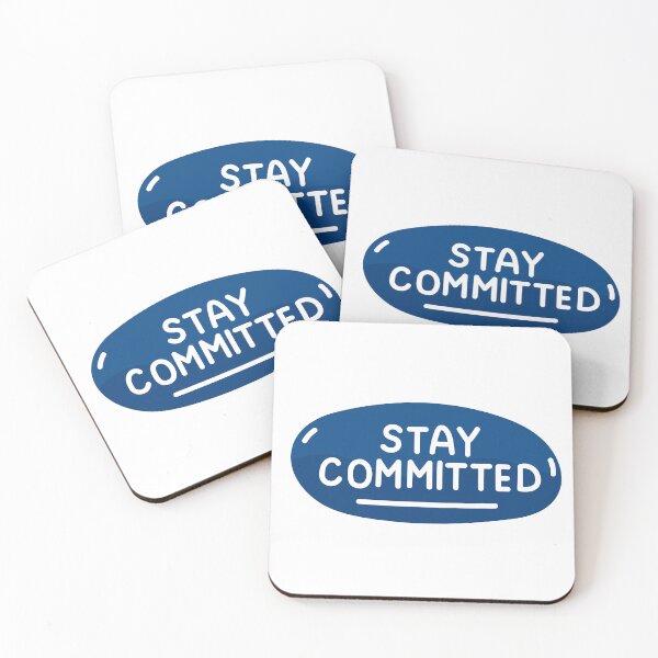 Item preview, Stay Committed – Motivational Sticker & Positive Mindset Design designed and sold by nav2107.