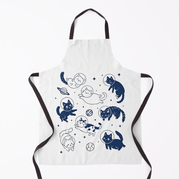Item preview, Adorable Space Cats Floating in Galaxy with Planets designed and sold by ArtfulWeave.