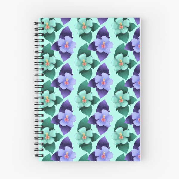 Item preview, Pastel Hibiscus Flower Pattern – Purple & Mint Tropical Floral Design designed and sold by Lone Jensen.
