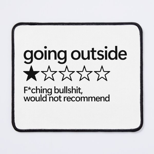 Item preview, Going outside would not recommend designed and sold by shitpostee.