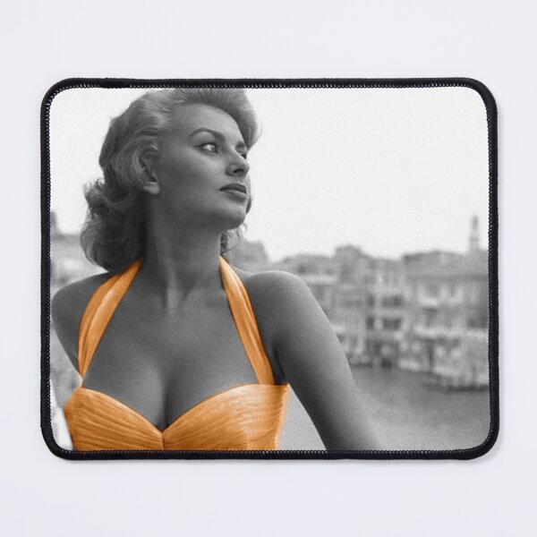 Item preview, Sofia Loren in orange dress designed and sold by carmencuarzo.