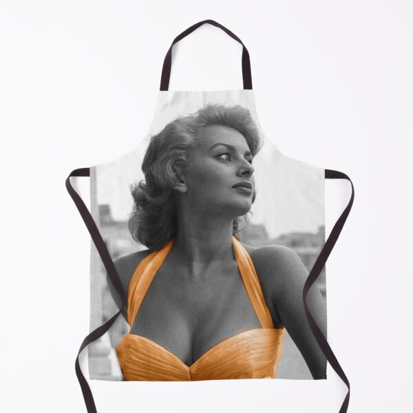 Item preview, Sofia Loren in orange dress designed and sold by carmencuarzo.