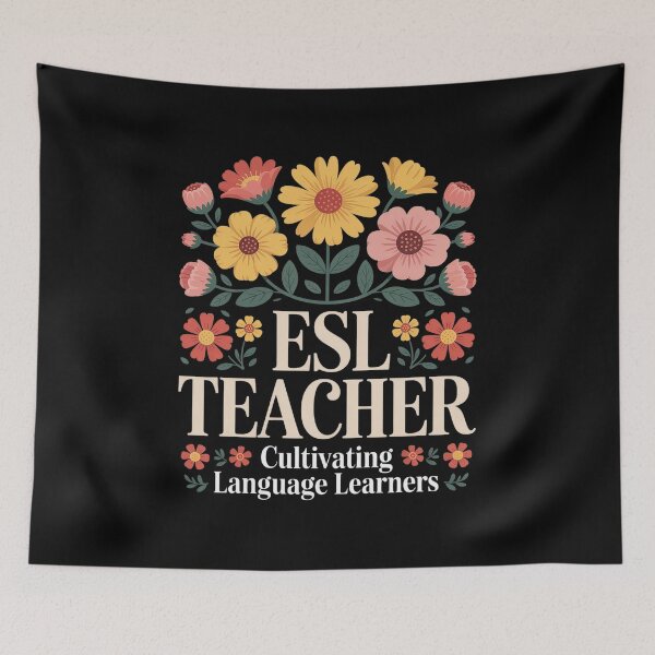 Item preview, ESL Teacher English Second Language Virtual Online Class designed and sold by Hlz-0118.