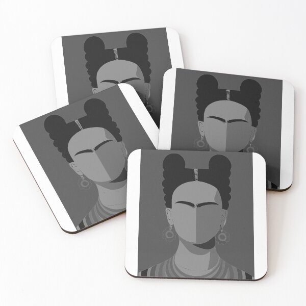 Item preview,  Frida Kahlo – Iconic Feminist Art Tribute to Strength, Pain, and Creative Power Black and White designed and sold by ArtsyExplorer.