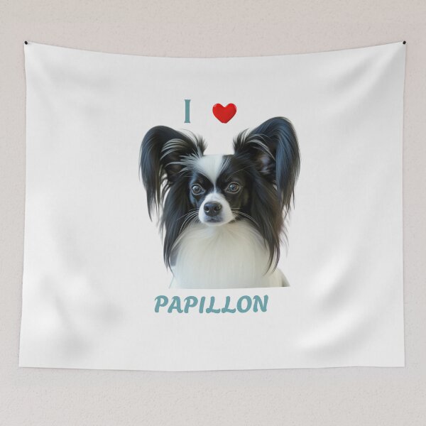 Item preview, I Love Papillon dog, Dog Lover, Gift for Dog Lovers designed and sold by YourCozyPattern.