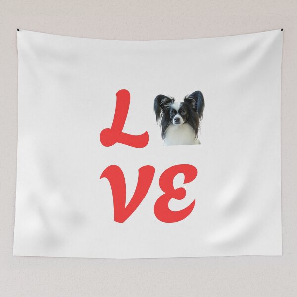 Item preview, I Love Papillon dog, Dog Lover, Gift for Dog Lovers designed and sold by YourCozyPattern.