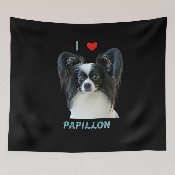 Item preview, I Love Papillon dog, Dog Lover, Gift for Dog Lovers designed and sold by YourCozyPattern.