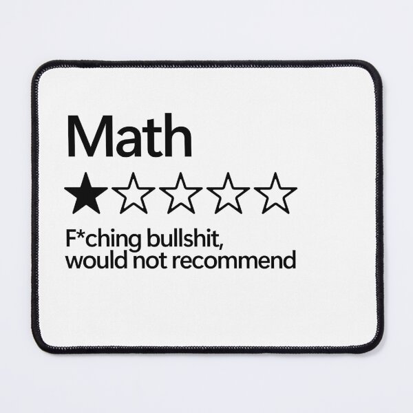 Item preview, Math would not recommend designed and sold by shitpostee.