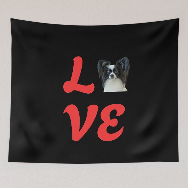 Item preview, I Love Papillon dog, Dog Lover, Gift for Dog Lovers designed and sold by YourCozyPattern.