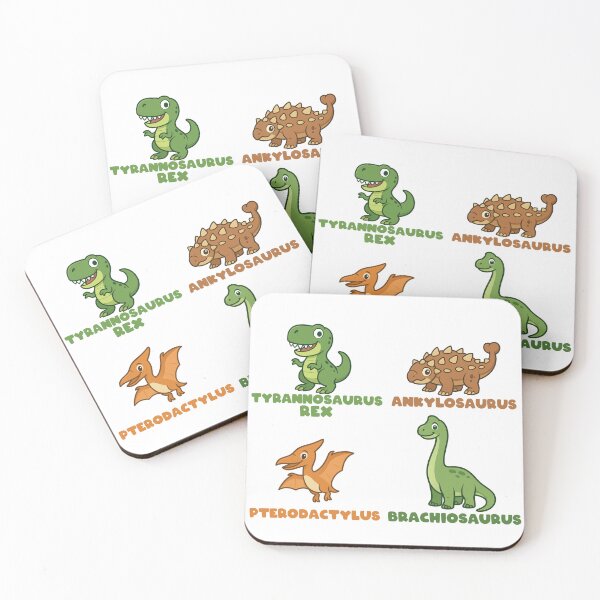 Item preview, Dinosaurs with names - T-Rex, Ankylosaurus, Pterodactylus, Brachiosaurus designed and sold by Jendrik1507.