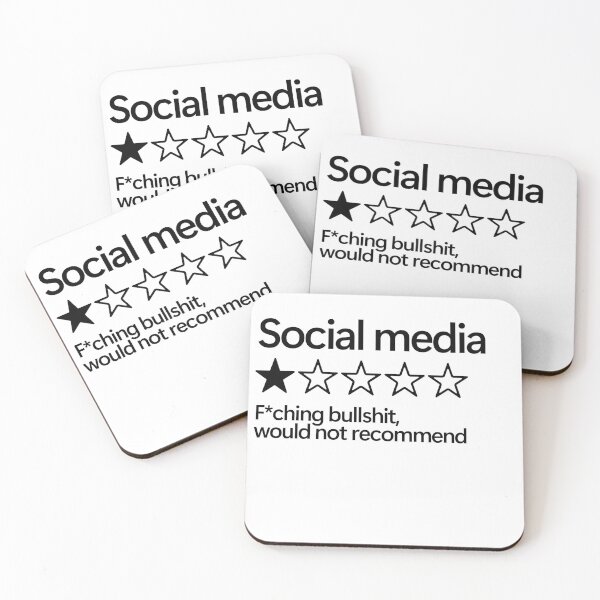 Item preview, Social media would not recommend designed and sold by shitpostee.