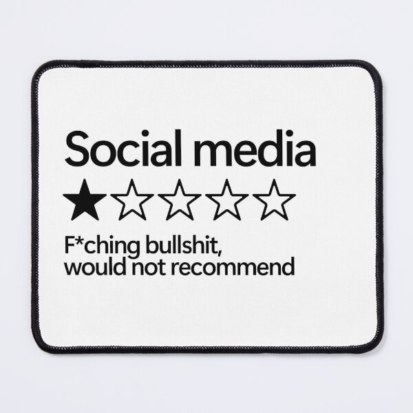 Item preview, Social media would not recommend designed and sold by shitpostee.