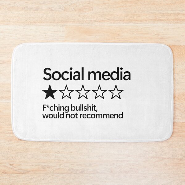 Item preview, Social media would not recommend designed and sold by shitpostee.