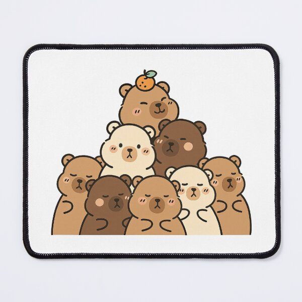 Item preview, Group of Bears in Mixed Colors with Cute Facial Expressions designed and sold by ArtfulWeave.
