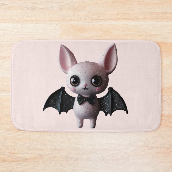 Item preview, Kawaii Bat Cat – Cute Gothic Vampire Creature with Glitter Wings designed and sold by Shiwwa.