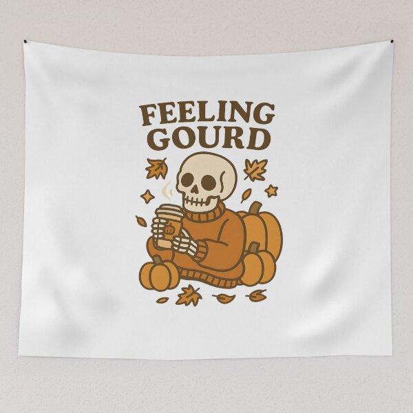 Item preview, Pumpkin Skele-Sip – Autumncore Cozy Bones designed and sold by inkNext.