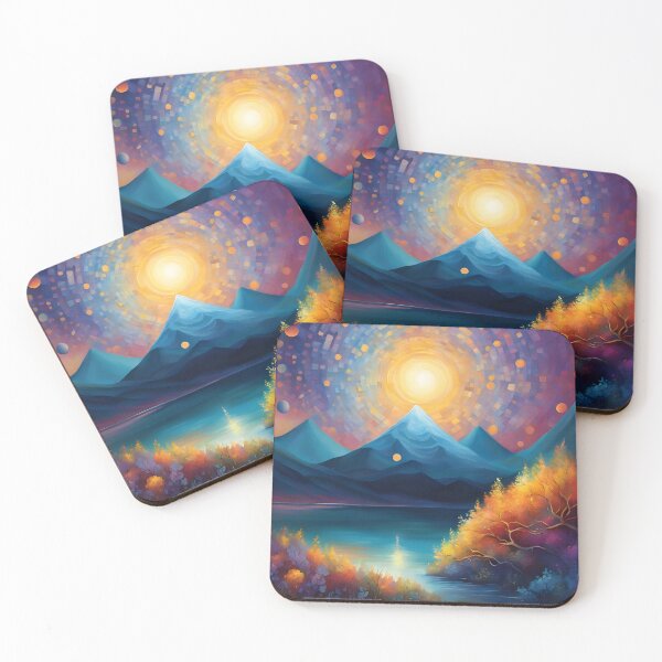 Item preview, Fantasy landscape in strong color nuances designed and sold by 2-Seraphira.