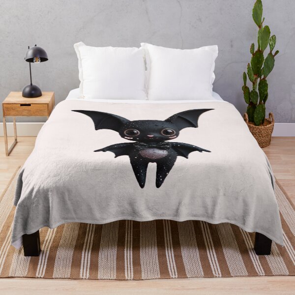 Item preview, Kawaii Bat Cat – Cute Gothic Vampire Creature with Glitter Wings designed and sold by Shiwwa.