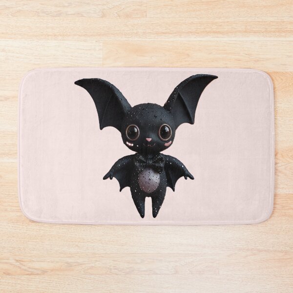 Item preview, Kawaii Bat Cat – Cute Gothic Vampire Creature with Glitter Wings designed and sold by Shiwwa.