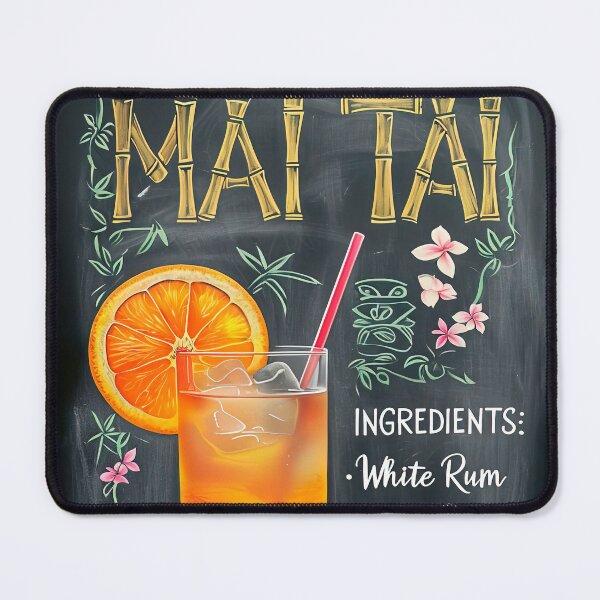 Item preview, Mai Tai Cocktail Recipe Chalkboard Art designed and sold by paulrommer.