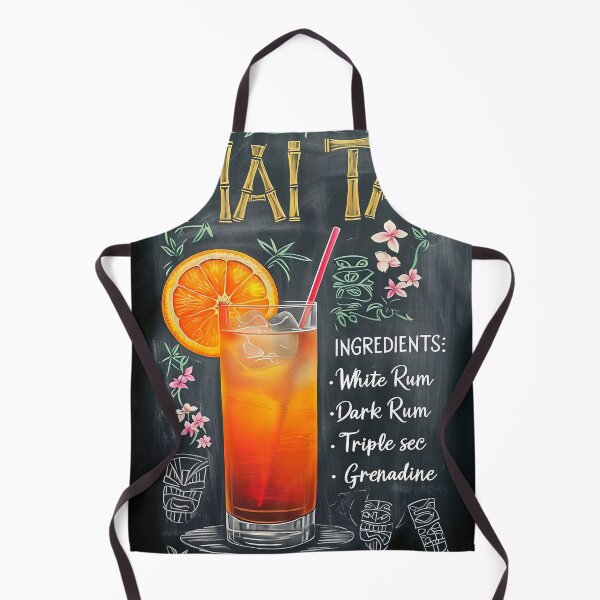 Item preview, Mai Tai Cocktail Recipe Chalkboard Art designed and sold by paulrommer.