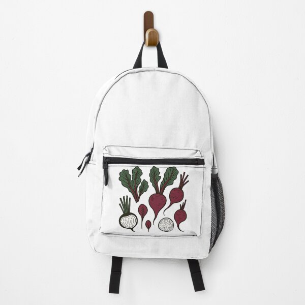 Item preview, Root Vegetable Beets Pattern with Leaves and Slices designed and sold by ArtfulWeave.