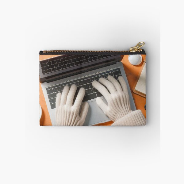 Item preview, Typing Without Hands – Surreal Empty Gloves at Keyboard Design designed and sold by ashokreddy343.