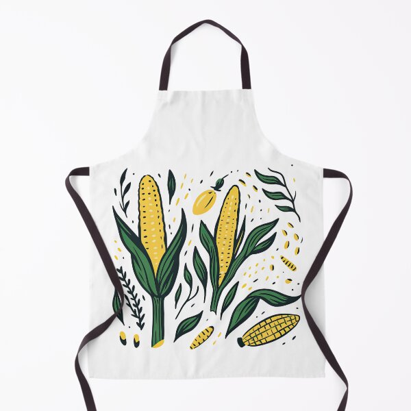 Item preview, Corn Plant Pattern with Leaves, Kernels, and Cobs designed and sold by ArtfulWeave.