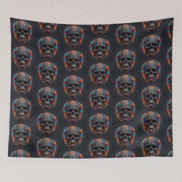 Item preview, Colorful Flowers of Skeleton Classical designed and sold by Sam-DesignMart.