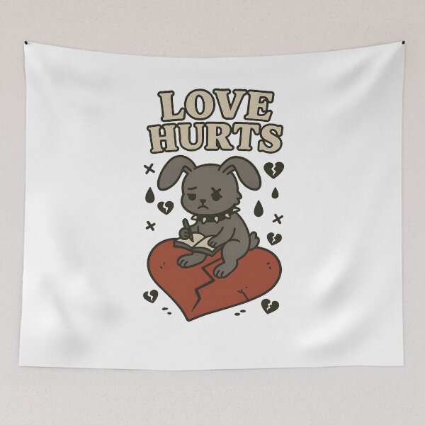 Item preview, Broken Beats & Bunny Hearts – Grunge Sadcore Vibes designed and sold by inkNext.