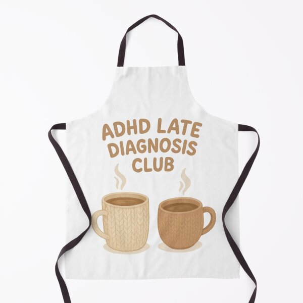 Item preview, Cozy ADHD Late Diagnosis Club Coffee Cups designed and sold by Trendy Sticker & Merch Collection - Express Yourself.