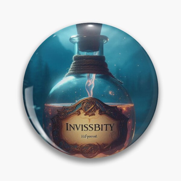 Item preview, Invisibility Potion – Half-Poured Magic Bottle Fantasy Art designed and sold by ashokreddy343.