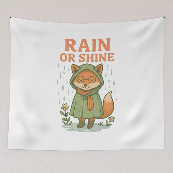 Item preview, Cloaked in Spring: Fox & Drizzle designed and sold by inkNext.