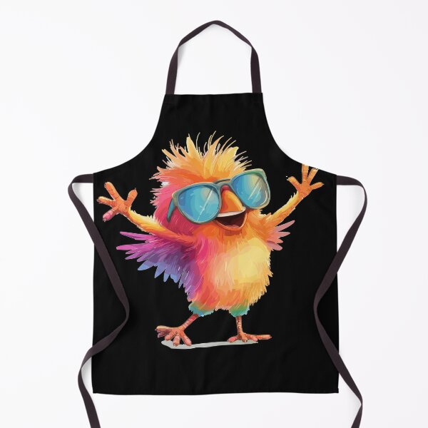 Item preview, Vibrant Rainbow Bird With Sunglasses – Fun Summer Cartoon Chick Illustration designed and sold by Daagath.