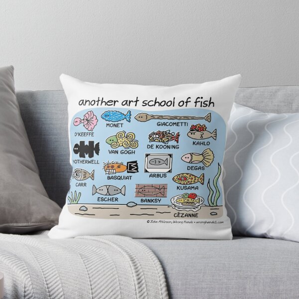 School Of Fish Pillows & Cushions for Sale