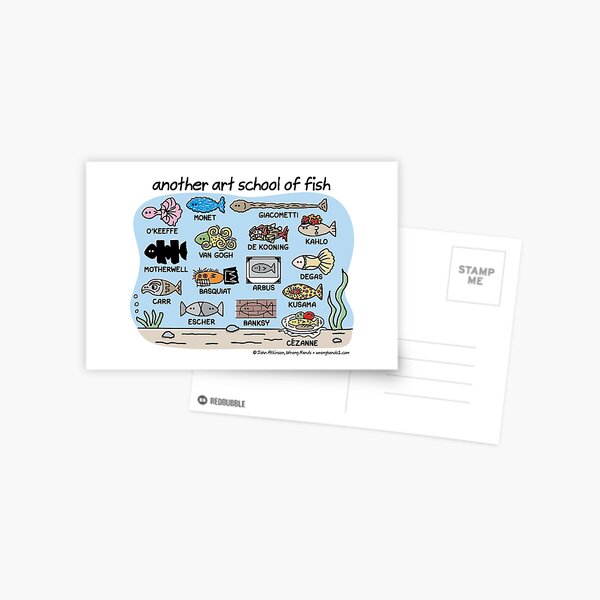 another art school of fish Postcard