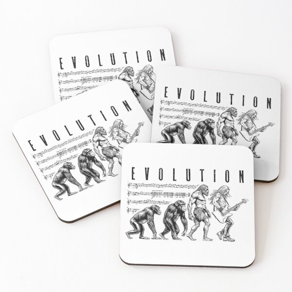 Item preview, Guitarist Evolution Funny Electric Guitar Player Musician designed and sold by GrandeDuc.
