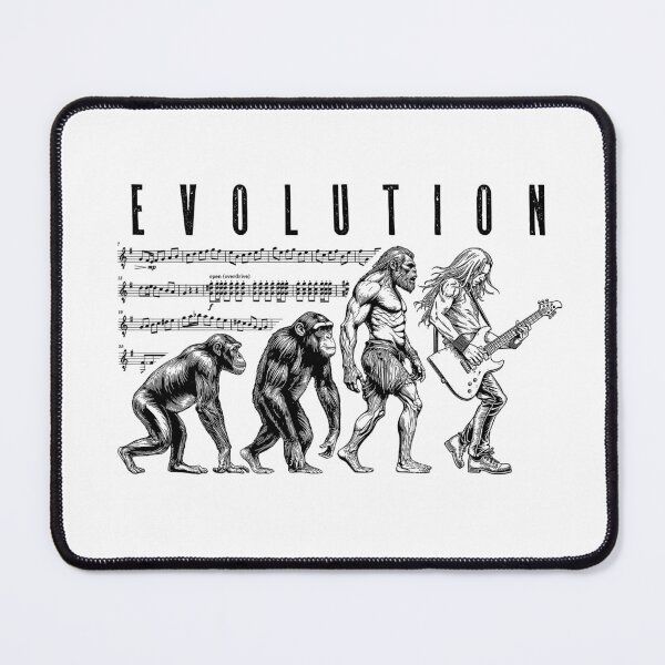 Item preview, Guitarist Evolution Funny Electric Guitar Player Musician designed and sold by GrandeDuc.