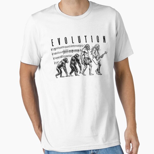Item preview, Guitarist Evolution Funny Electric Guitar Player Musician designed and sold by GrandeDuc.