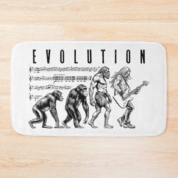 Item preview, Guitarist Evolution Funny Electric Guitar Player Musician designed and sold by GrandeDuc.