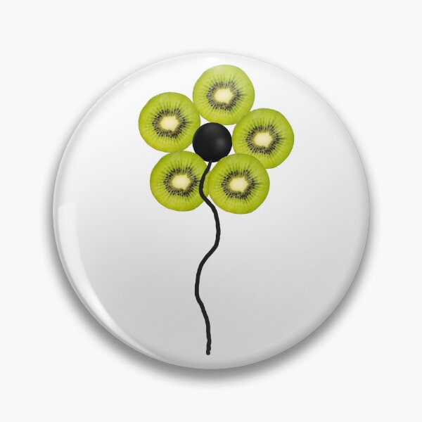 Item preview, Kiwi Slice Flower - Minimalist Botanical Art with Fruity Petals designed and sold by JRprojects.
