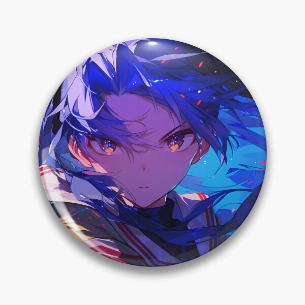 Item preview, Fujibayashi Kyou Clannad Misaka Mikoto Railgun Anime Intense Gaze Electric Blue Reach Action designed and sold by bolleykoldl.