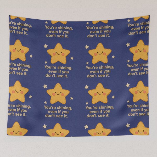 Item preview, "Felt Star – You’re Shining" designed and sold by RJF-ANTG.
