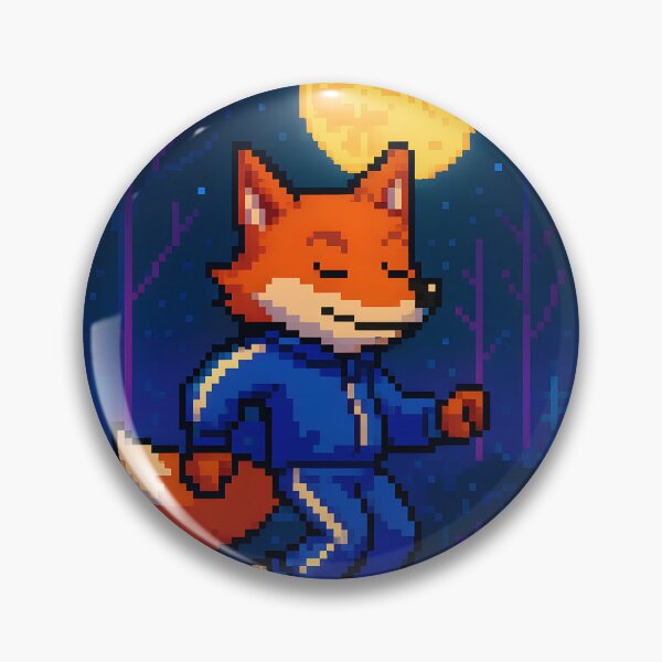 Item preview,  Pixel Fox Dancing Under Full Moon designed and sold by SassyArtistry.