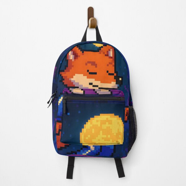 Item preview, Pixel Fox Dancing Under Full Moon designed and sold by SassyArtistry.