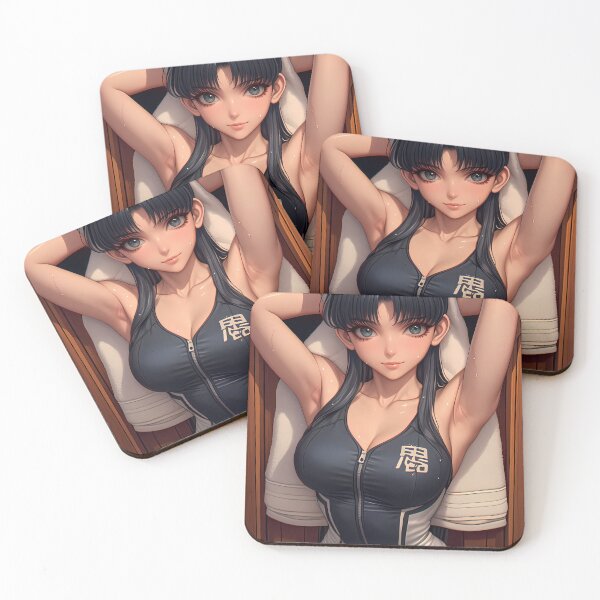 Item preview, Misato Katsuragi Neon Genesis Evangelion Anime Girl Sleek Suit Sauna Setting designed and sold by gamalruginaq.