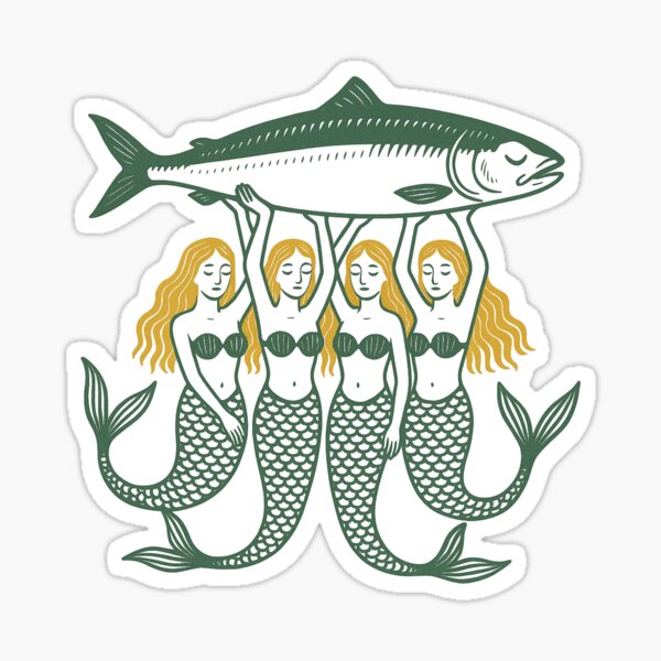 Item preview, Mermaids & Sardines designed and sold by Broken Minimalister.